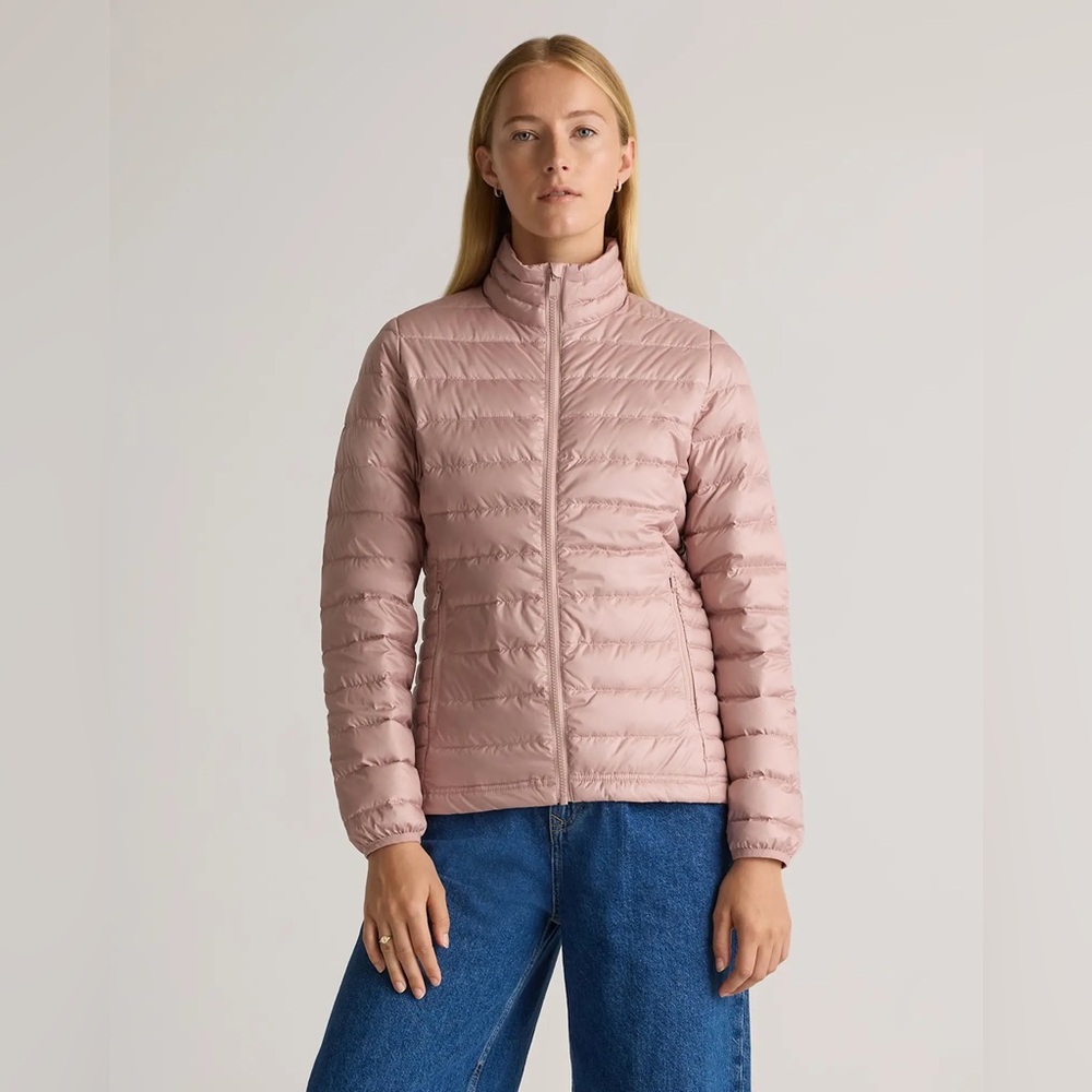 Quince Down Packable Puffer Jacket in Rose